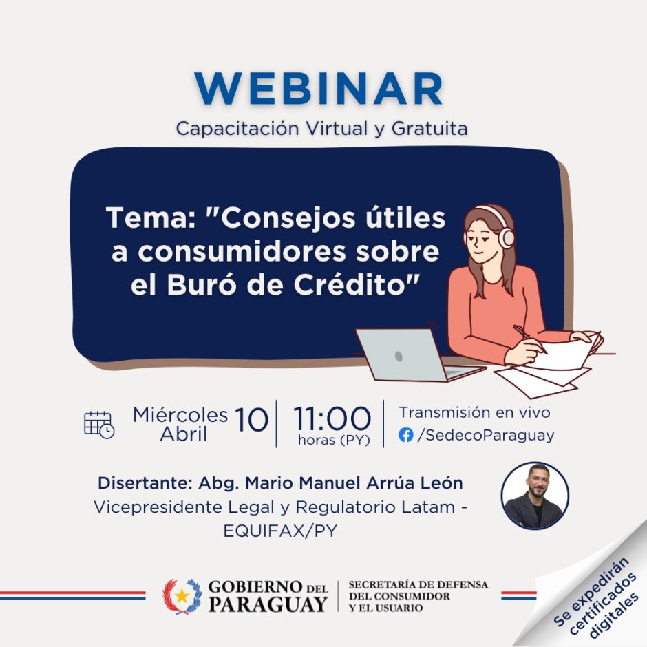 Webinar «Consejos útiles a consumidores sobre el Buró de Crédito»