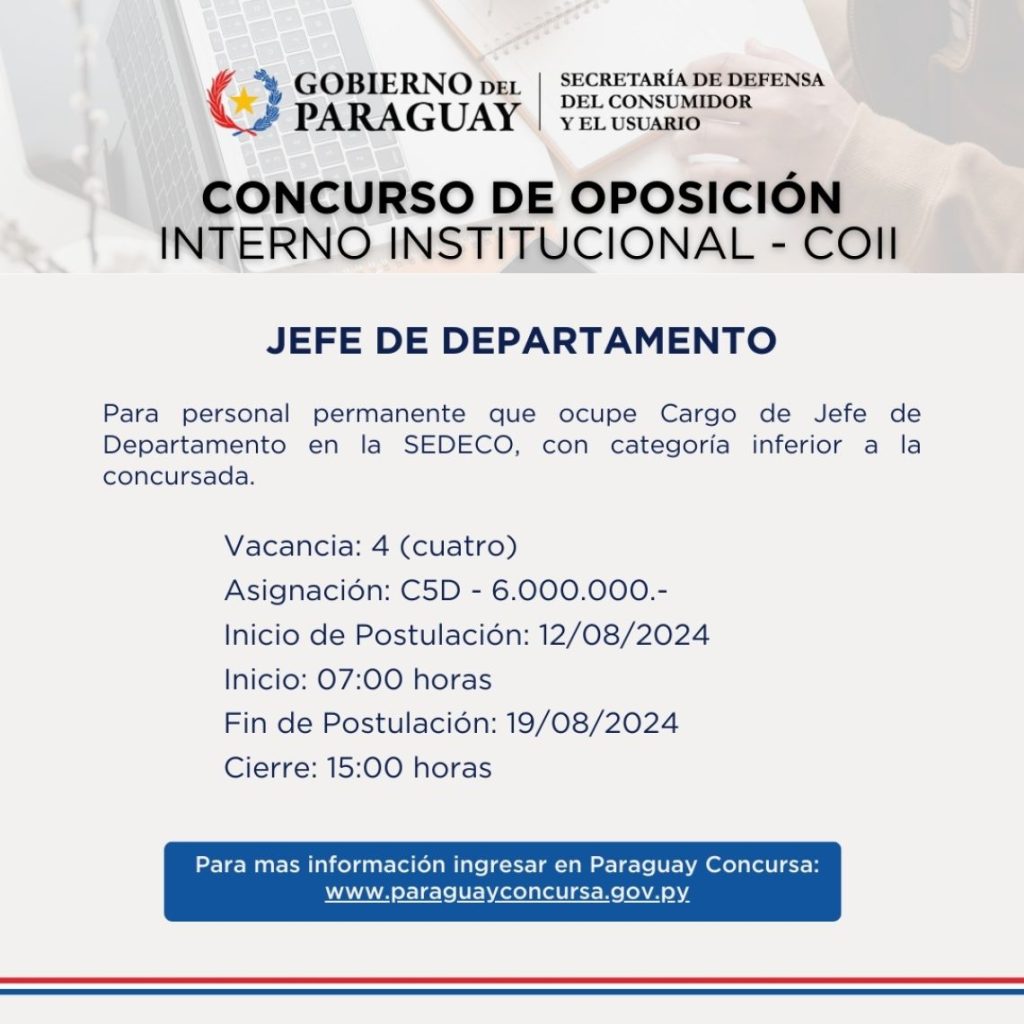 Concurso de Oposición Interno Institucional