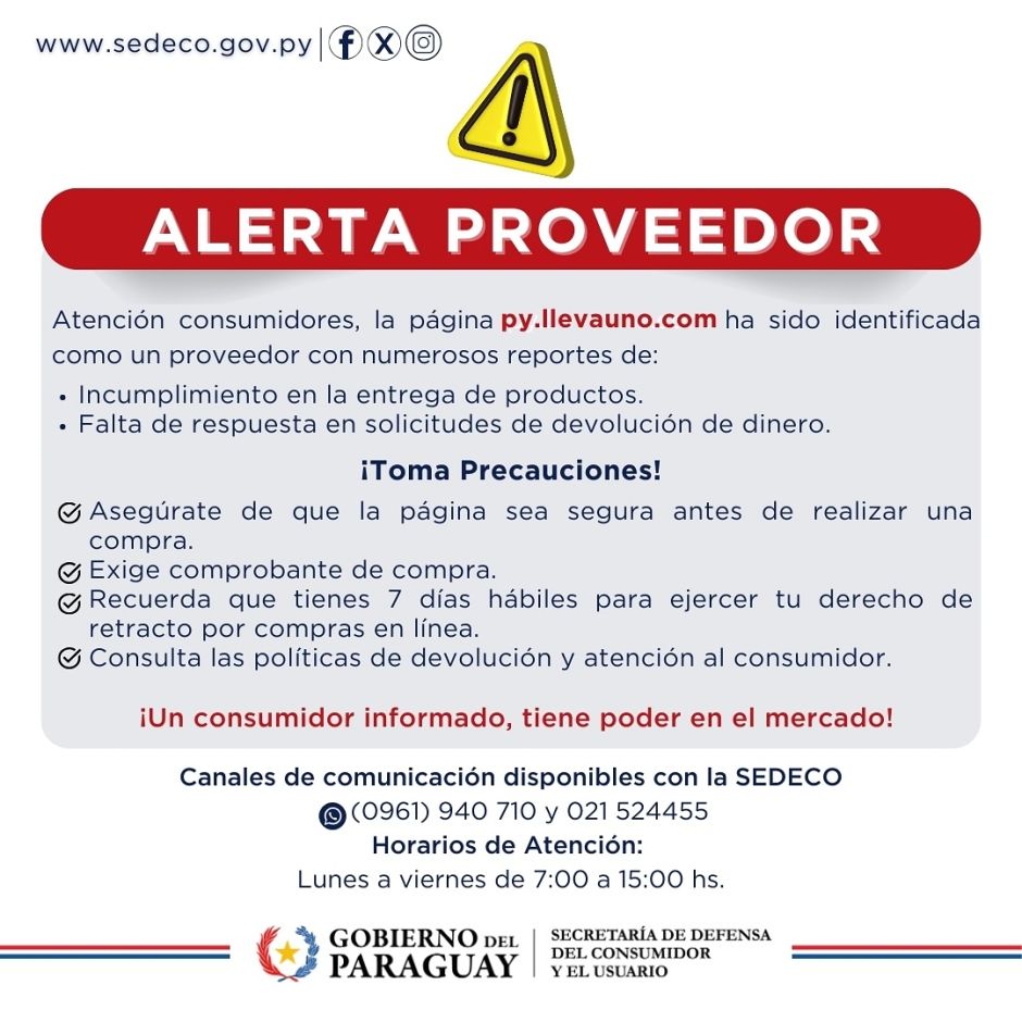 Alerta de Proveedor