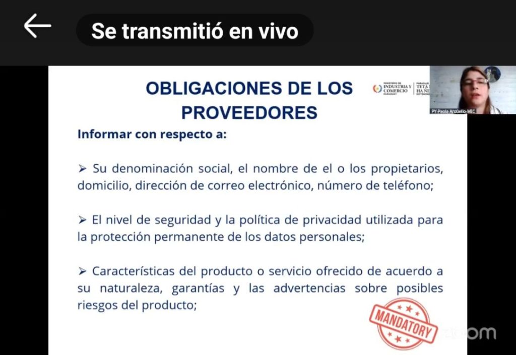 Webinar sobre Comercio Electrónico