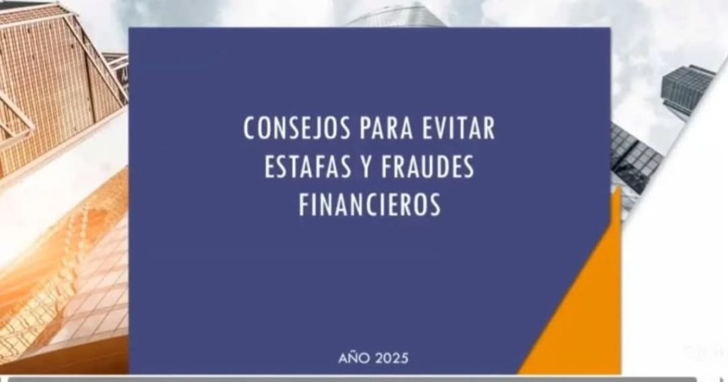 Webinar sobre estafas y fraudes financieros