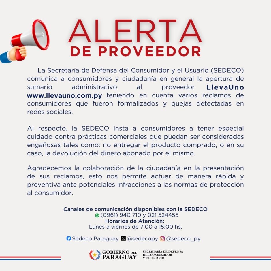 COMUNICADO A LA OPINIÓN PÚBLICA
