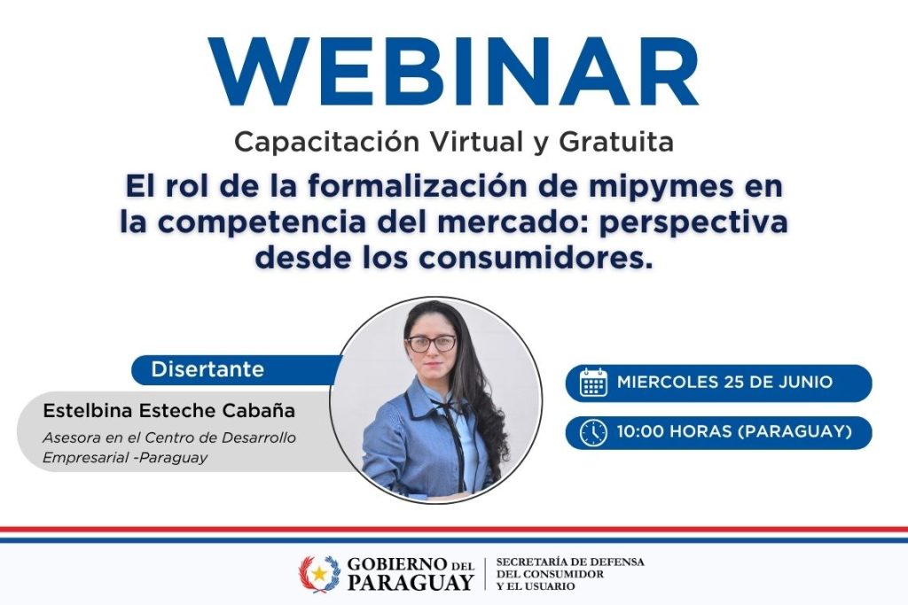 SEDECO invita a su próximo webinar sobre formalización de mipymes y su impacto en el mercado