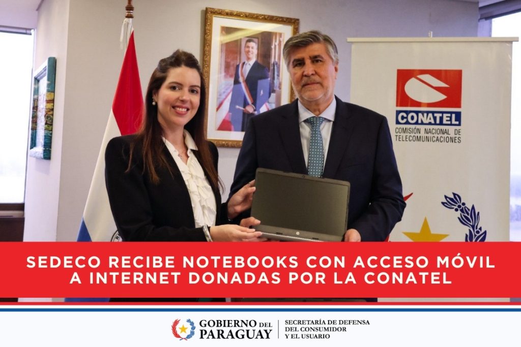 SEDECO recibe notebooks con acceso móvil a internet donadas por la CONATEL